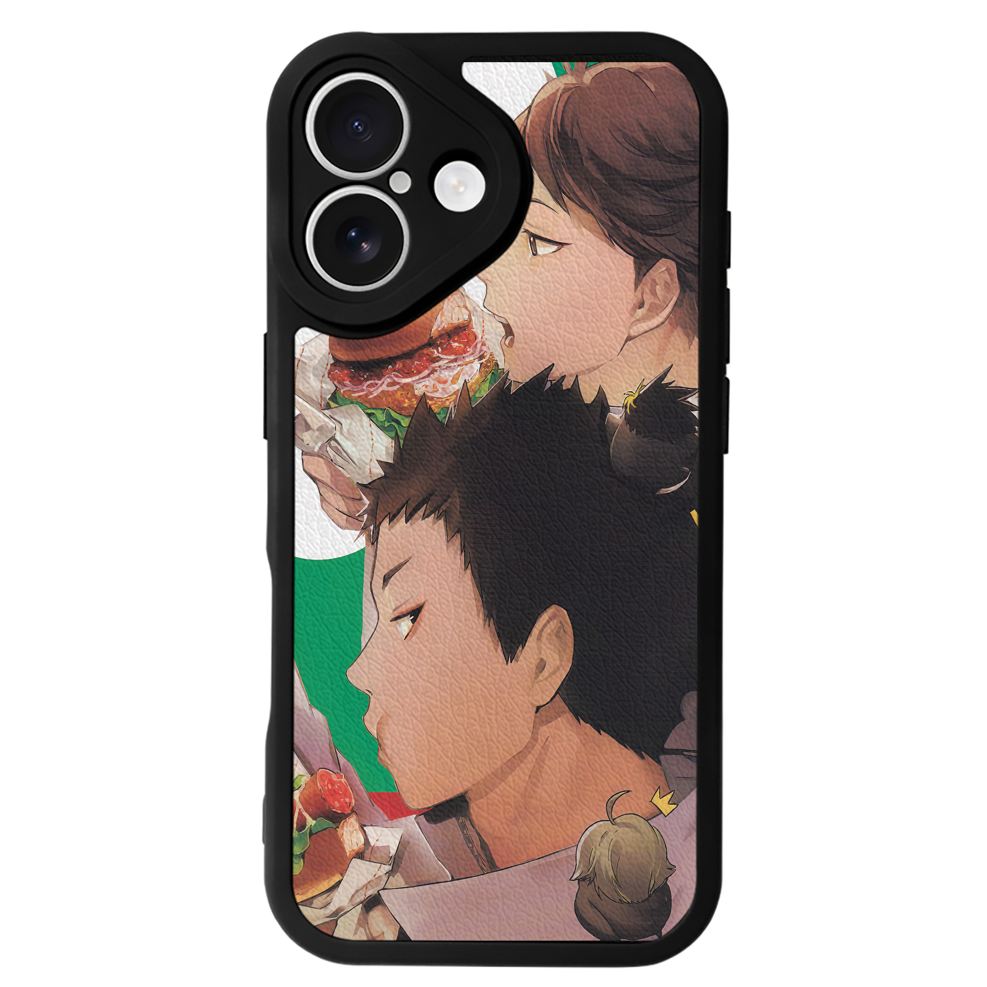 （画像用） ハイキュー!! Haikyu!! 【iPhone 16シリーズ対応】シリコンスマホケース（レザー調） 材質：シリコン
